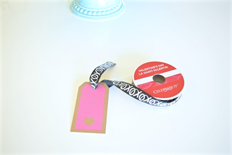 valentines ribbon place card