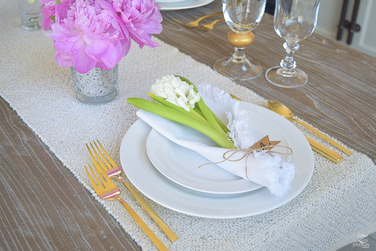 casual elegant mothers day table scape hyacinth alstromeria pink peonies-16