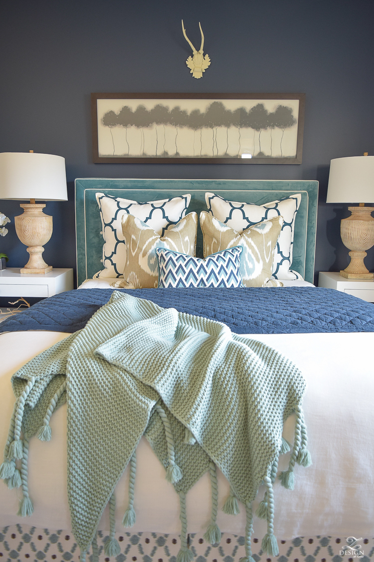 kravet riad in navy camel and aqua ikat pillow covers geometric navy and aqua pillow cover