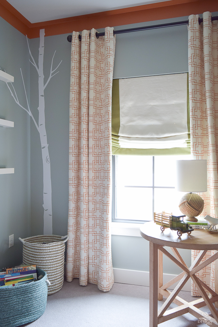 How to know when to use what curtains in what room + young boys bedroom design