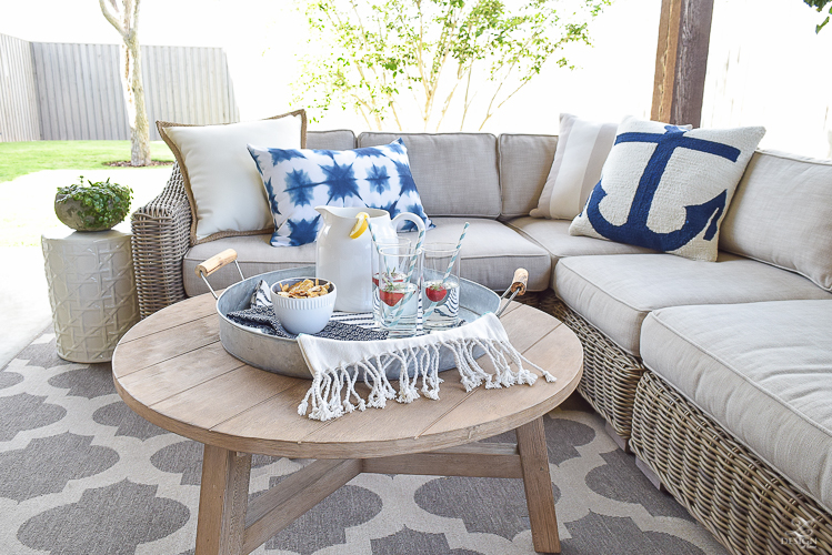 Pottery Barn indooroutdoor pillows outdoor entertaining