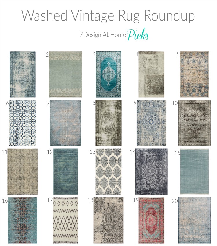 Washed Vintage Rug Roundup