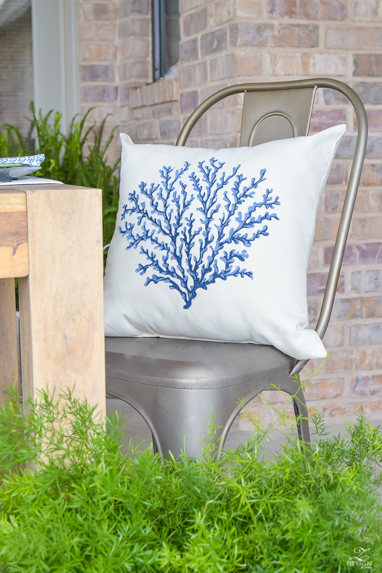 outdoor coral pillow_