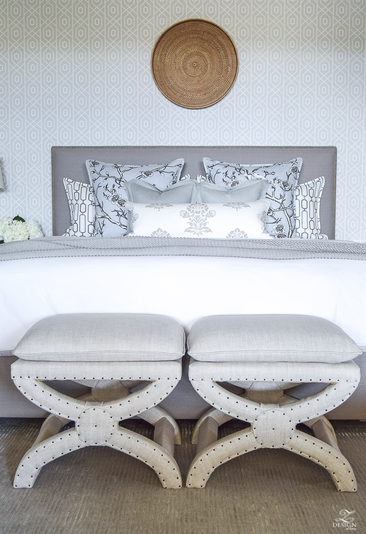 Neutral Transitional Master bedroom