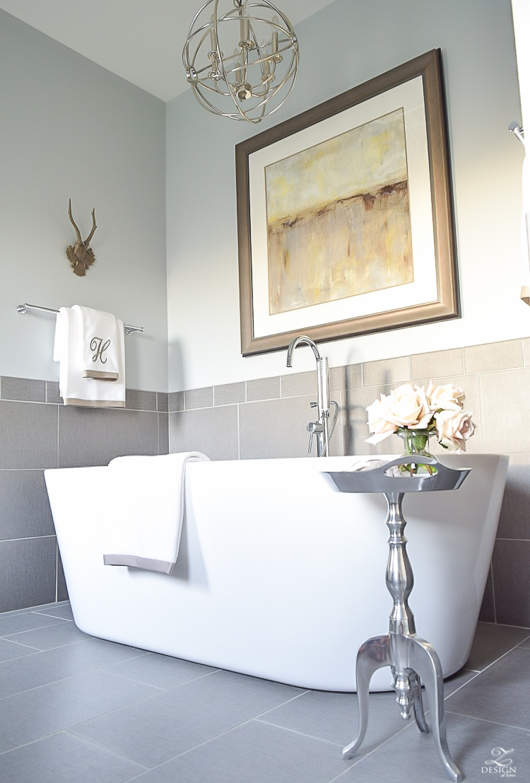 free standing tub transitional neutral bathroom benjamin moore silver lake-1-6