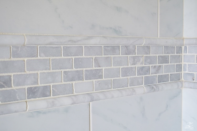 white carrara marble 1x2 white marble shower-1