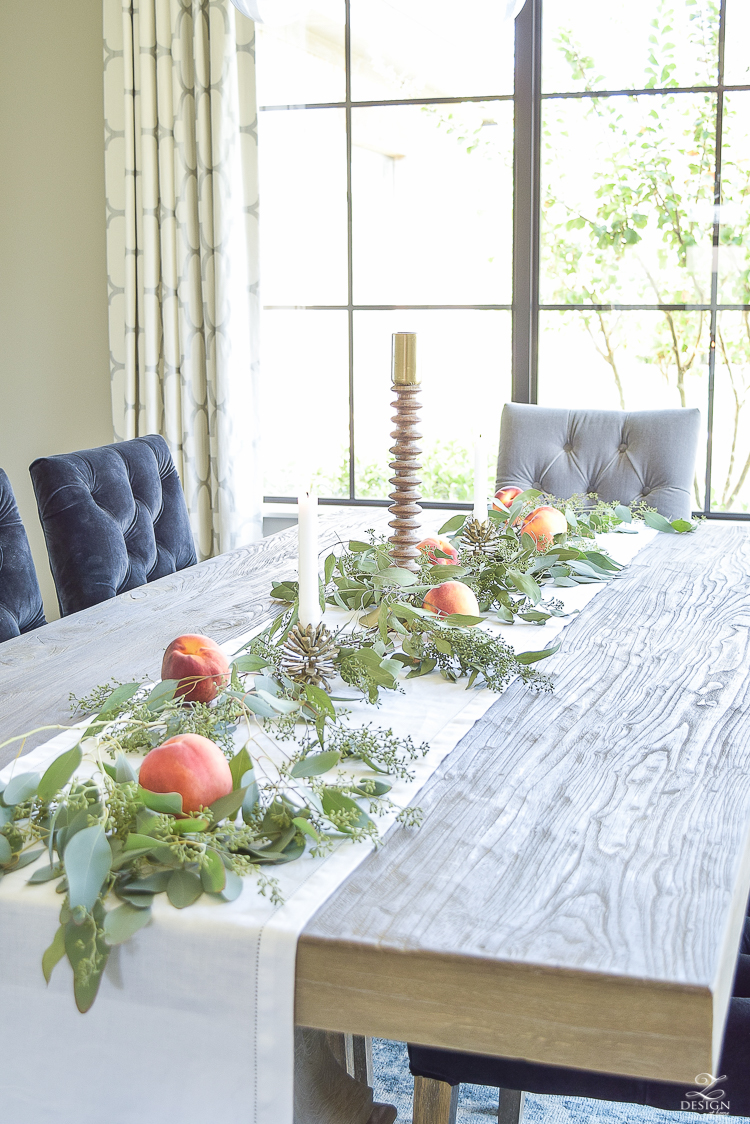 easy-fall-table-centerpiece-with-seeded-eucalyptys-and-peaches-7