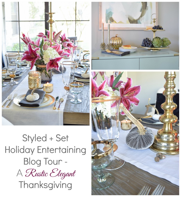 styled and set holiday entertaining blog tour