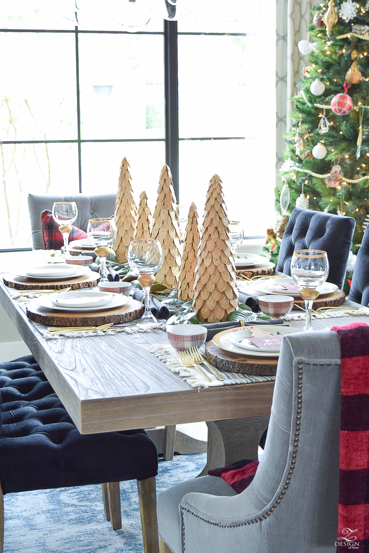 christmas-home-tour-wooden-christmas-trees-plaid-bowls-rustic-gray-table-3