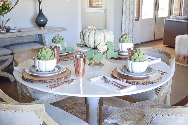 simple-thanksgiving-table-scape-copper-flatware-pumpkin-centerpiece-white-tulip-table-3