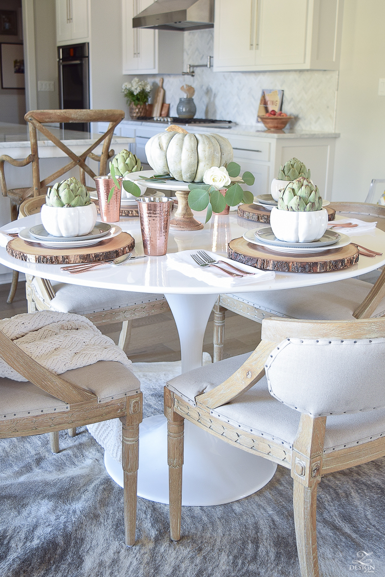 simple-thanksgiving-table-scape-copper-flatware-pumpkin-centerpiece-white-tulip-table-7