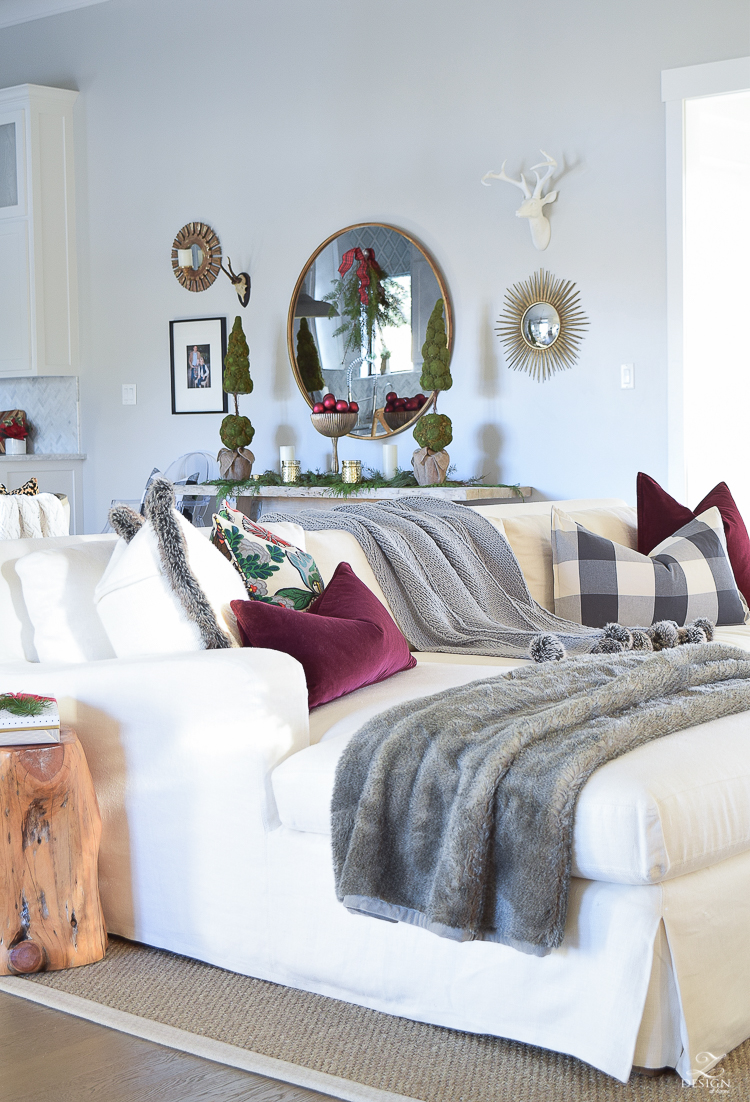 christmas-home-tour-white-slipcovered-couch-christmas-decor-transitoinal-livign-room-2