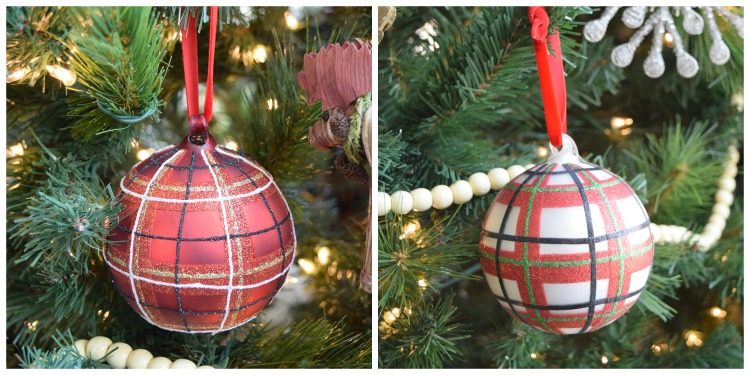 plaid-christmas-ornaments