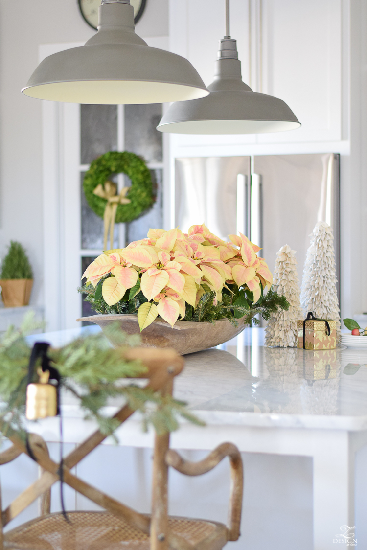 white-modern-farmhouse-kitchen-with-white-carrara-marble-and-white-herringbone-backsplash-christmas-deocr-for-the-kitchen-vintage-barn-pendants-large-dough-bowl-13