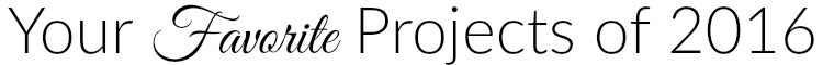 Favorite Projects 2016