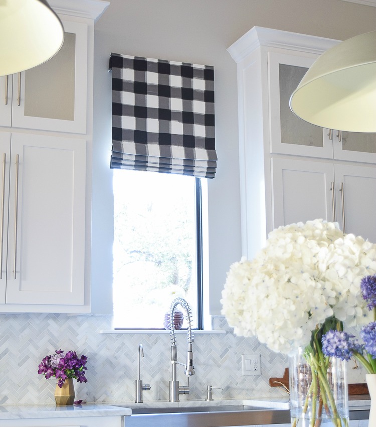 roman blinds kitchen