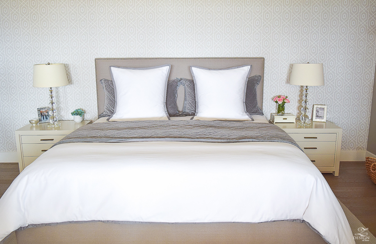 steps to making a beautiful bed gray velvet quilt and shams white serena and lilly duvet-4