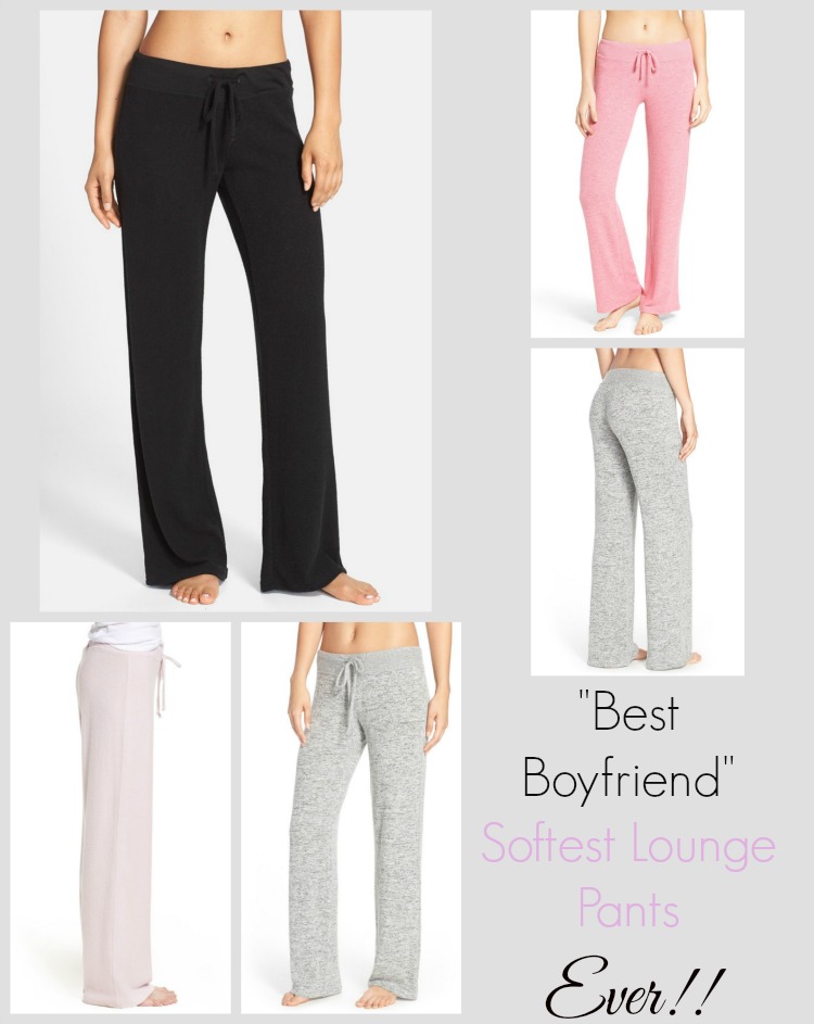 'Best Boyfriend' Brushed Hacci Lounge Pants MAKE + MODEL at Nordstrom