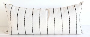 Black and White Boho Extra Long Lumbar