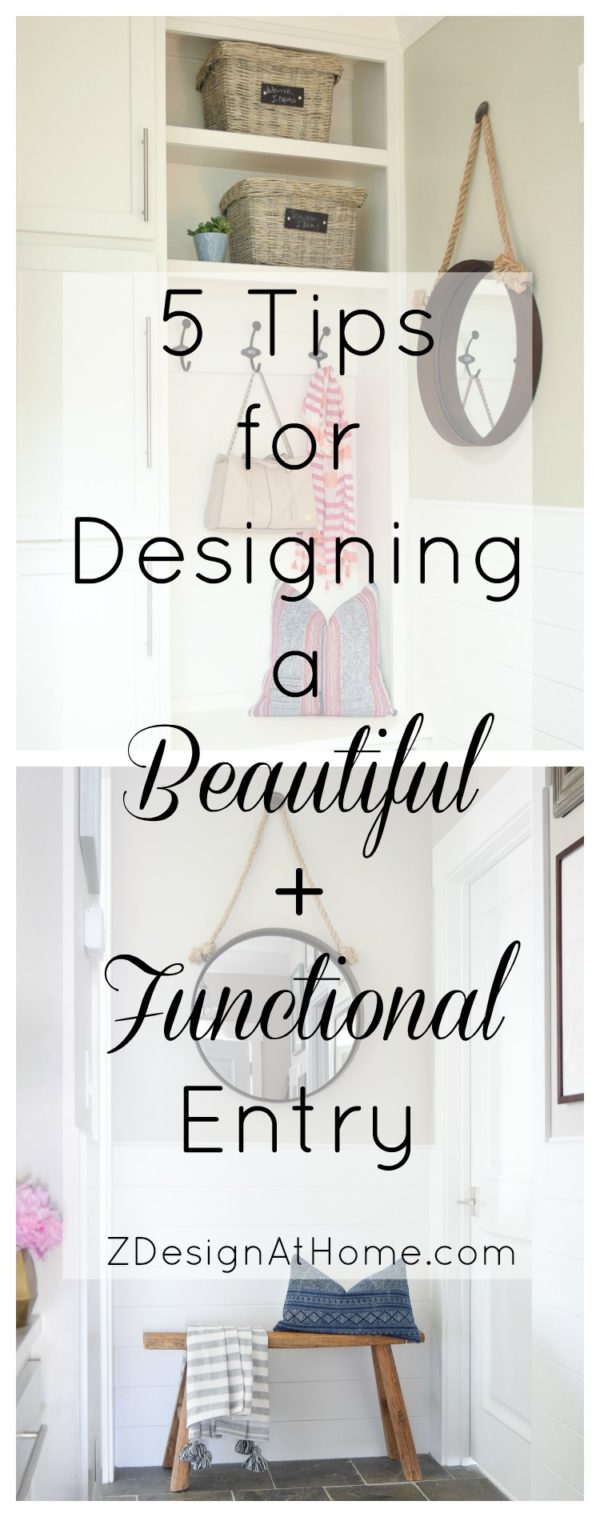 5 Tips For a Beautiful and Organized Entry + Room Reveal - ZDesign At Home