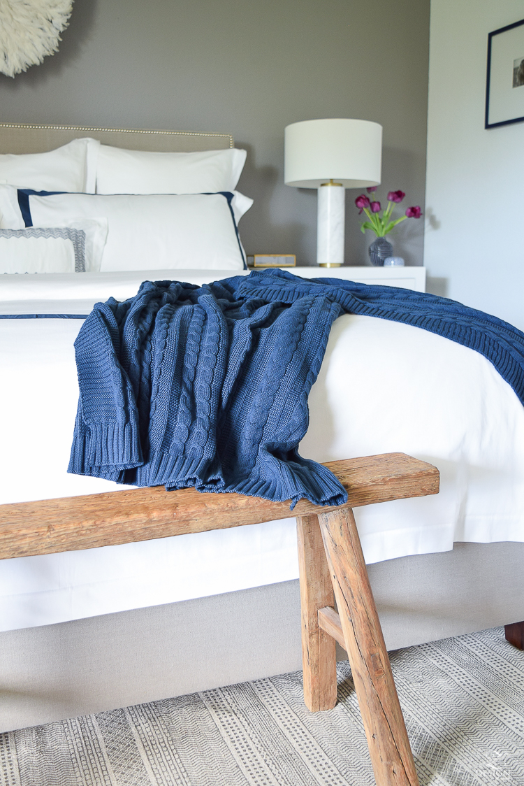 Blue & White Bedding & 7 Tips for the Perfectly Layered Bed! - Kelley Nan