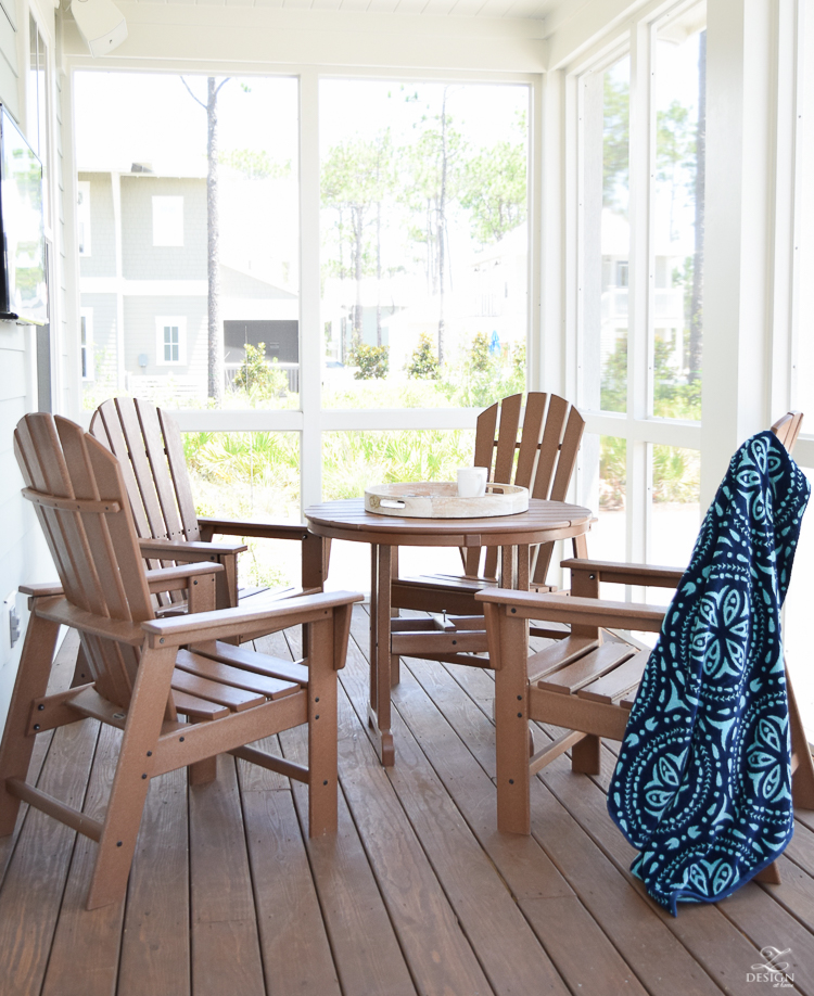 outdoor beach house patio set waterproof patio set boll & branch beach towel navy and aqua beach towels beach house in Watercolor FL with a pool-1