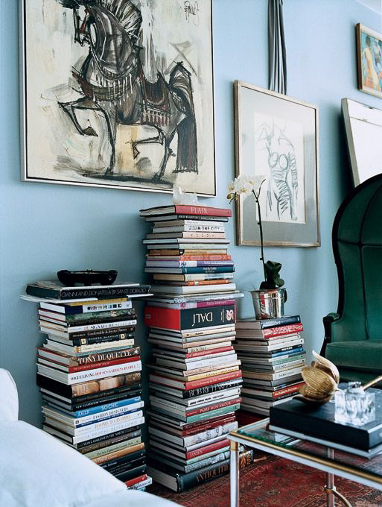 How to Arrange Stacked Coffee Table Books Beautifully 