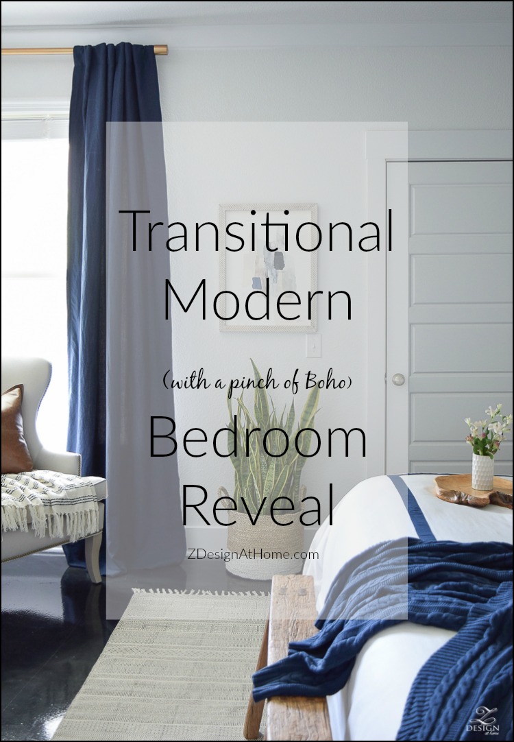 Transitional Modern Boho Bedroom