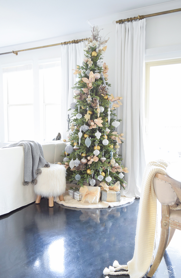 12 bloggers of Christmas with Balsam Hill - how to decorate a mixed metal tree