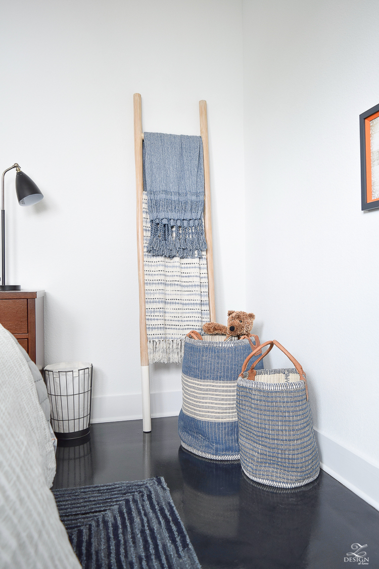 Boho Style Blanket Ladder for Bedroom Decor