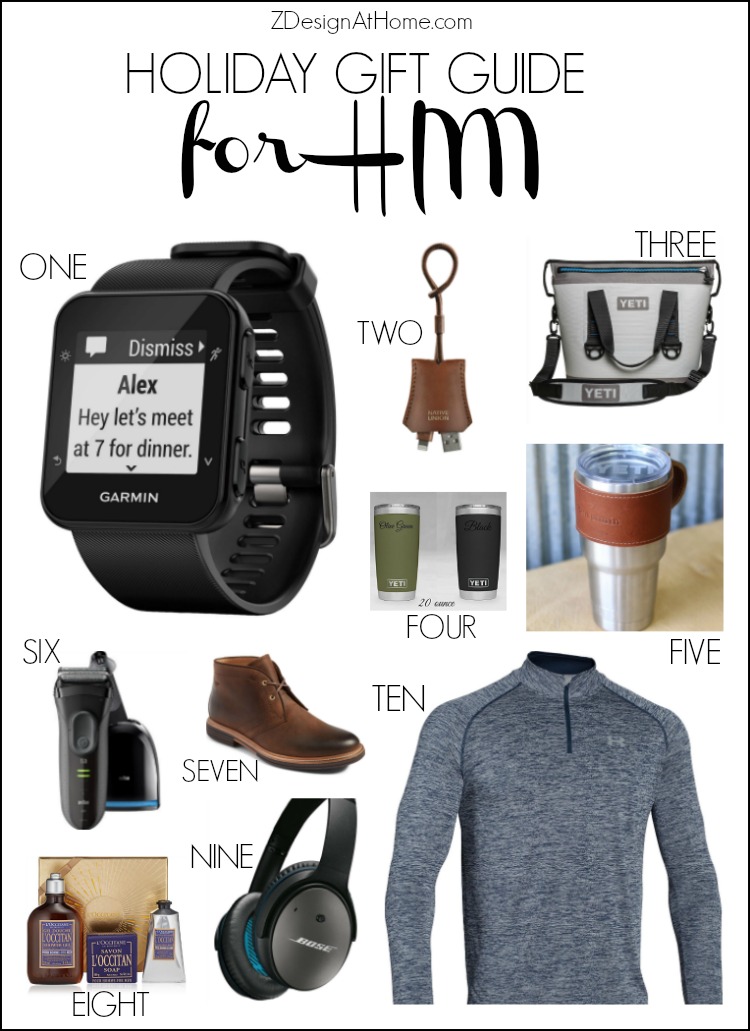 ZDesign At Home Gift Guide for Men from your Favorite Home Decor Bloggers