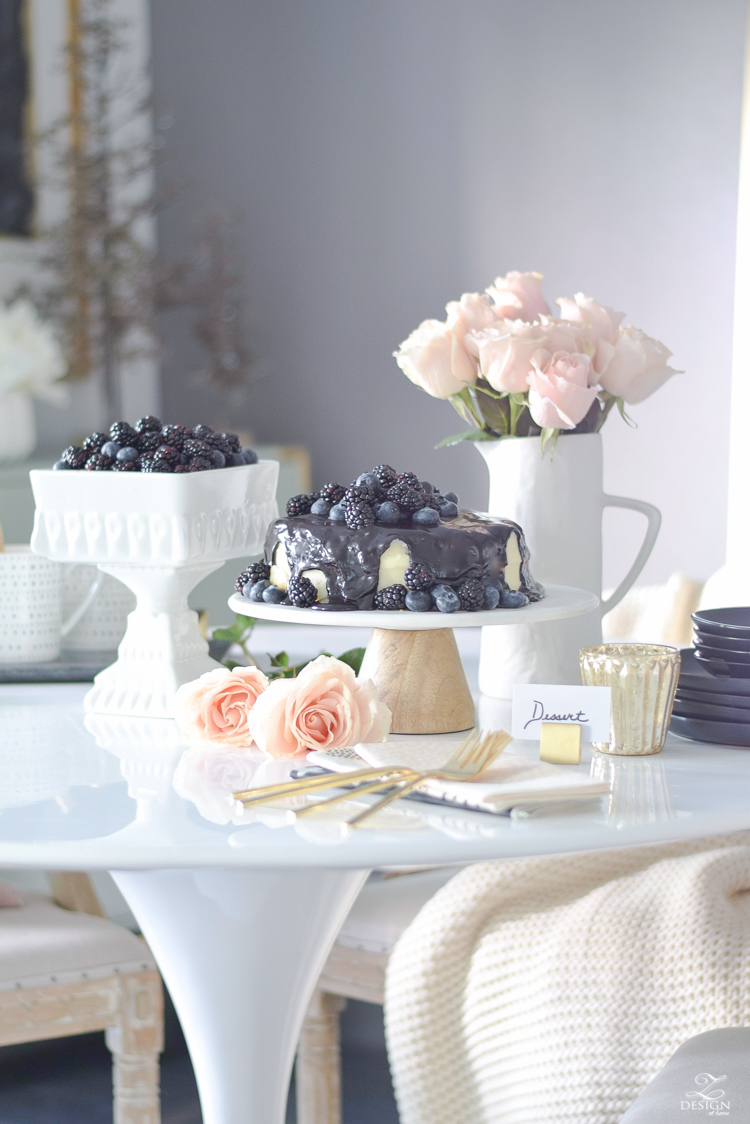 How to dress up a store bought cake for easy holiday stress free entertaining!