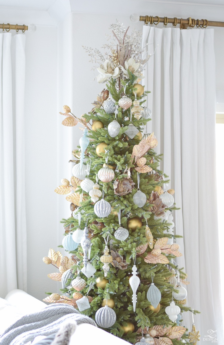12 bloggers of Christmas with Balsam Hill - how to decorate a mixed metal tree