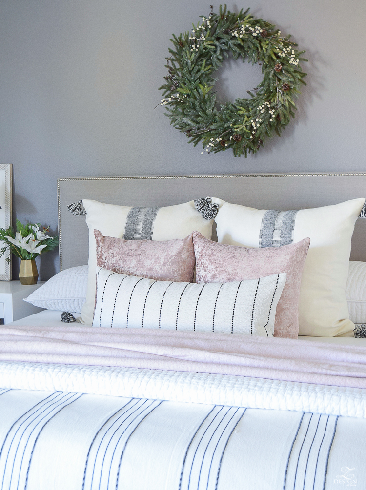 Christmas Home Tour with ZDesign At Home - A Christmas Bedroom