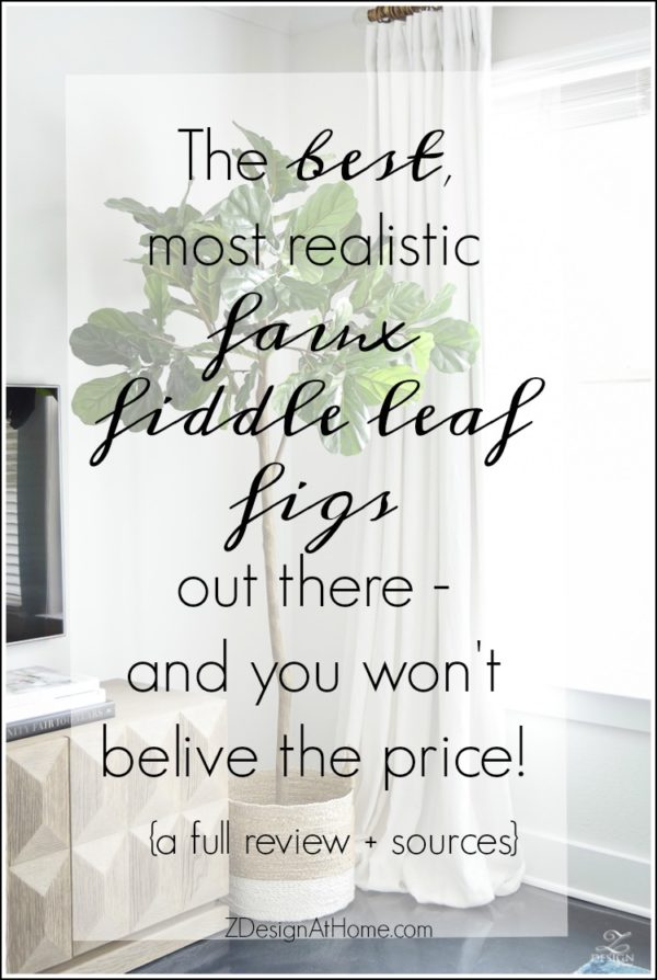 The Best Faux Fiddle Leaf Fig Tree ZDesign At Home