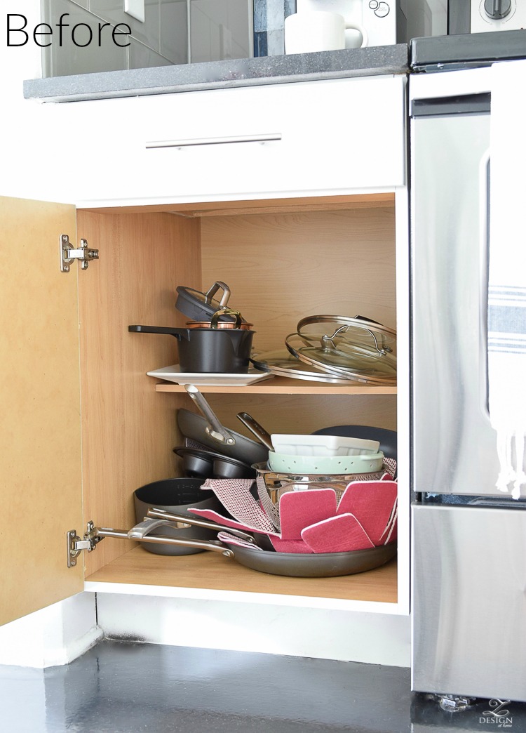 Before - practical solutions for getting and staying organized in the kitchen