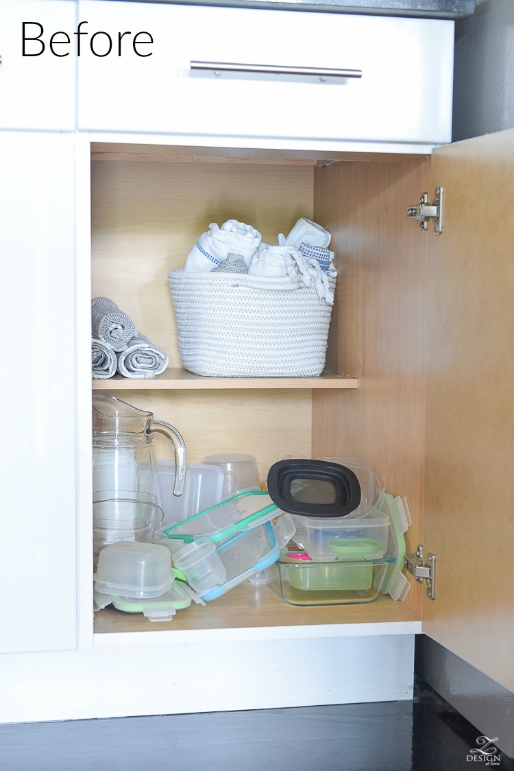 Before - practical solutions for getting and staying organized in the kitchen