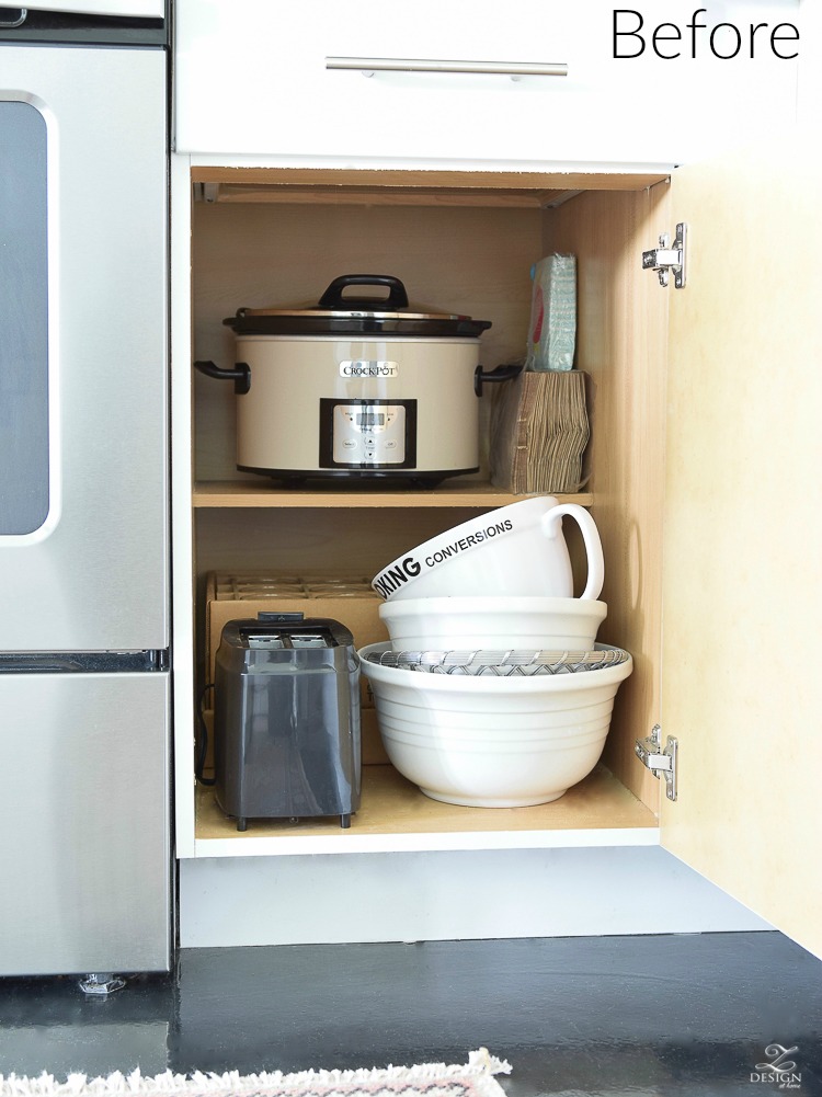 Before - practical solutions for getting and staying organized in the kitchen