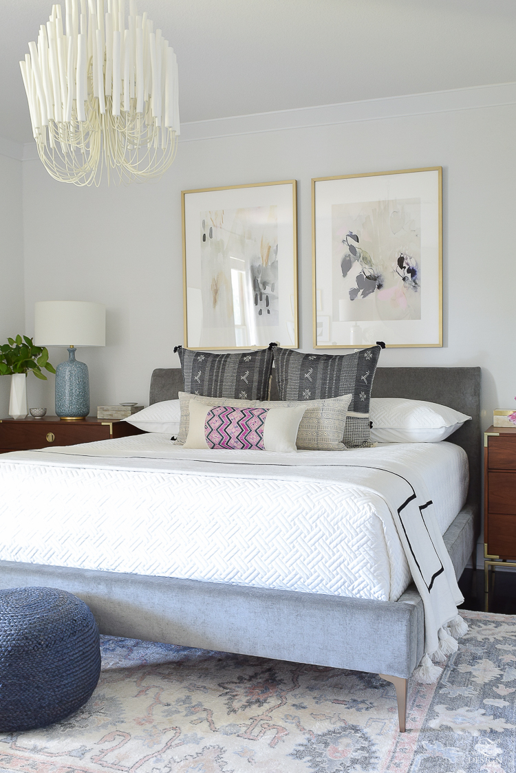 One Room Challenge Boho Glam Master Bedroom Reveal - ZDesign At Home