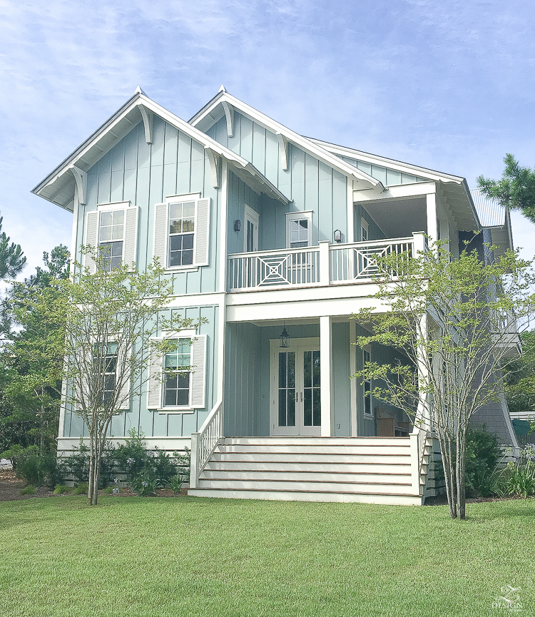 exterior of a coastal home in 30A florida - you can rent this house!