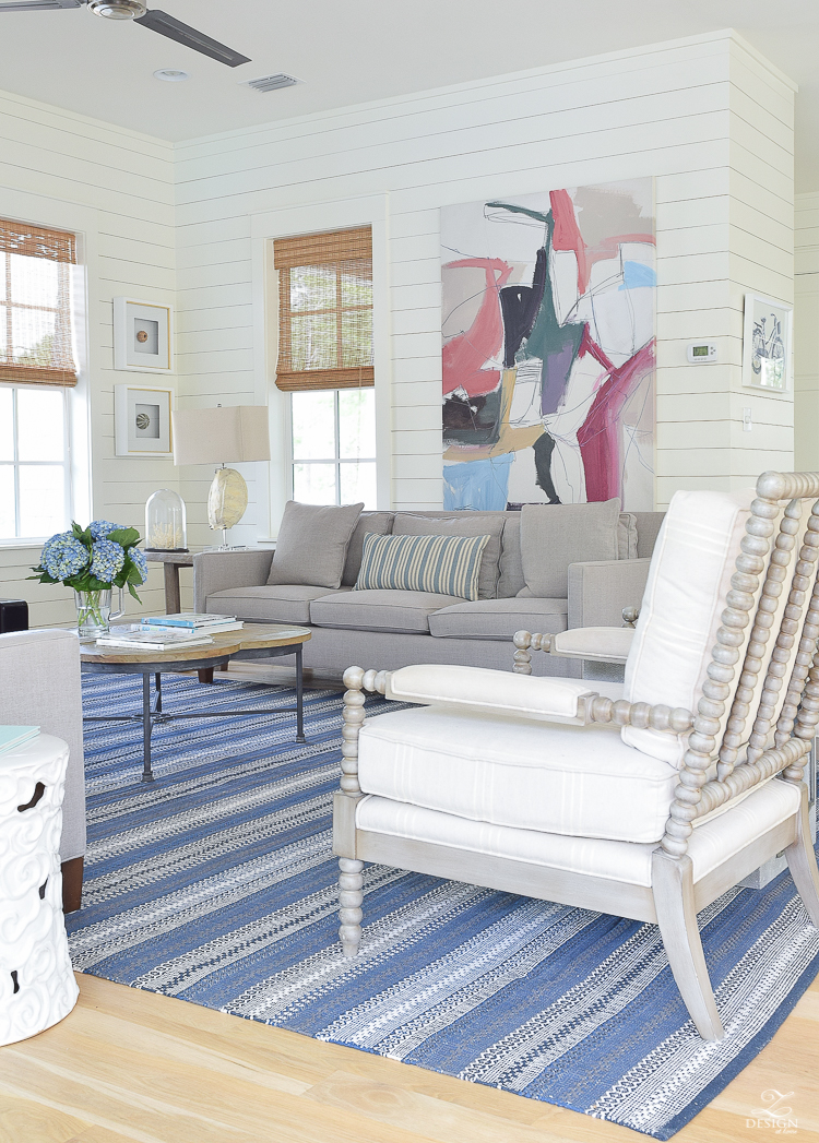 Beautiful Coastal Inspired Living Room in 30-A Florida
