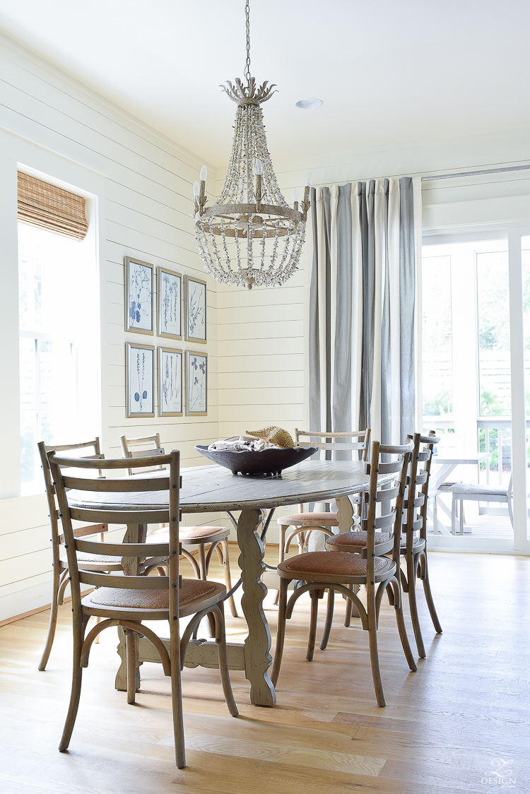 Coastal Dining Room in 30A Florida - Best beach vacation home for rent