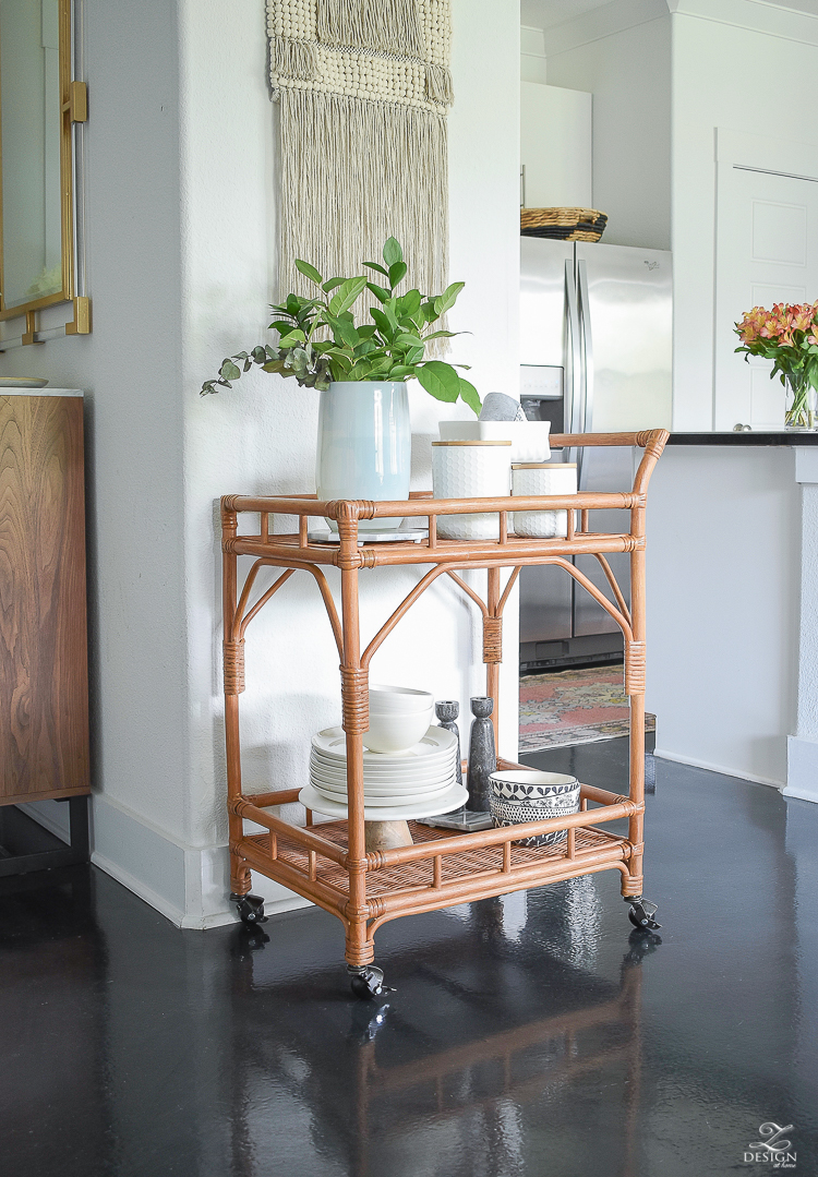 Bar Cart Styling Tips - ZDesign At Home