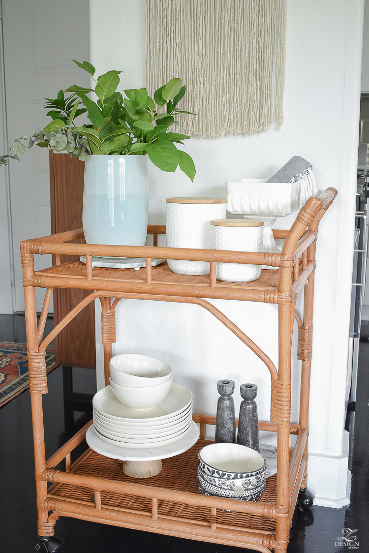 How to style a bar cart - ZDesign At Home