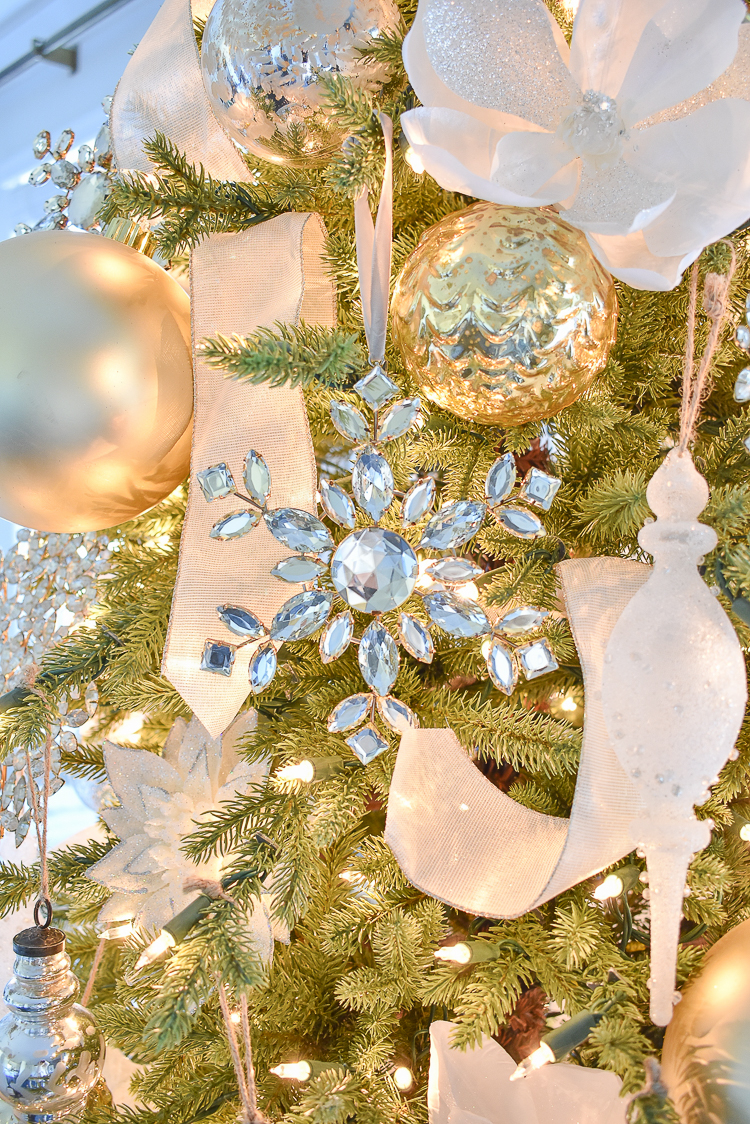 Styled For The Season Christmas Home Tour - Crystal ornaments