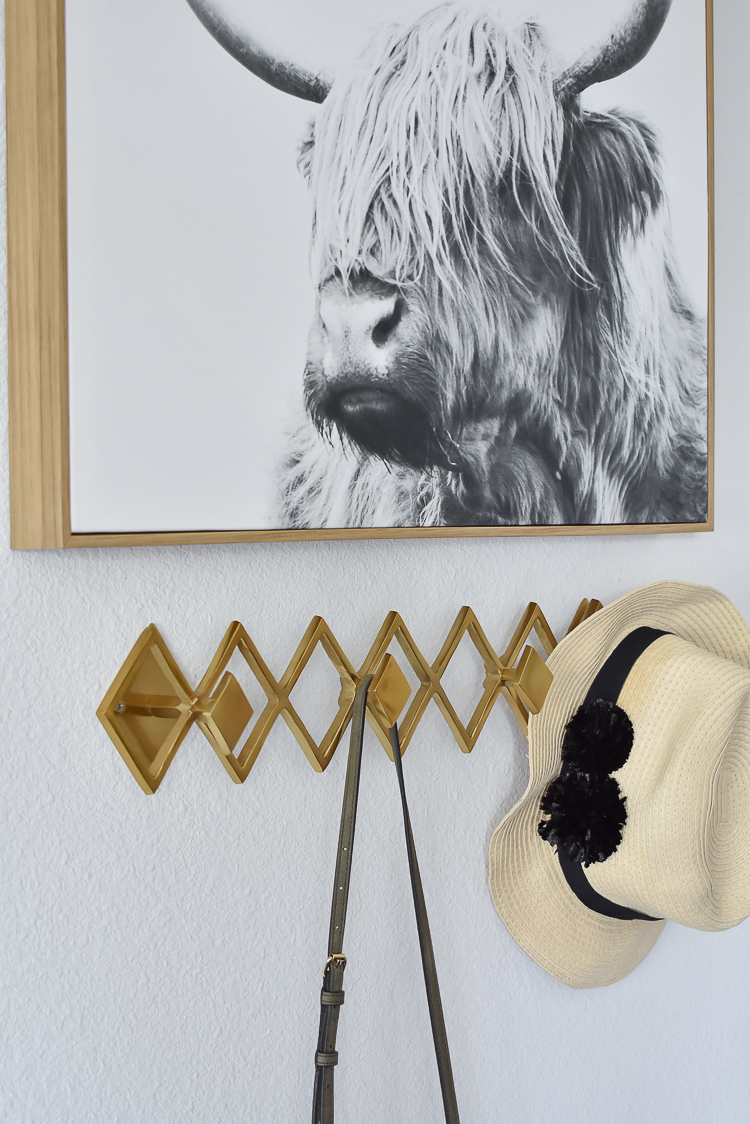 Small Transitional Entry That Packs A Big Punch - Brass Geo Multi Wall Hook