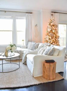 Styled For The Season Christmas Tour - Neutral Christmas Living ...