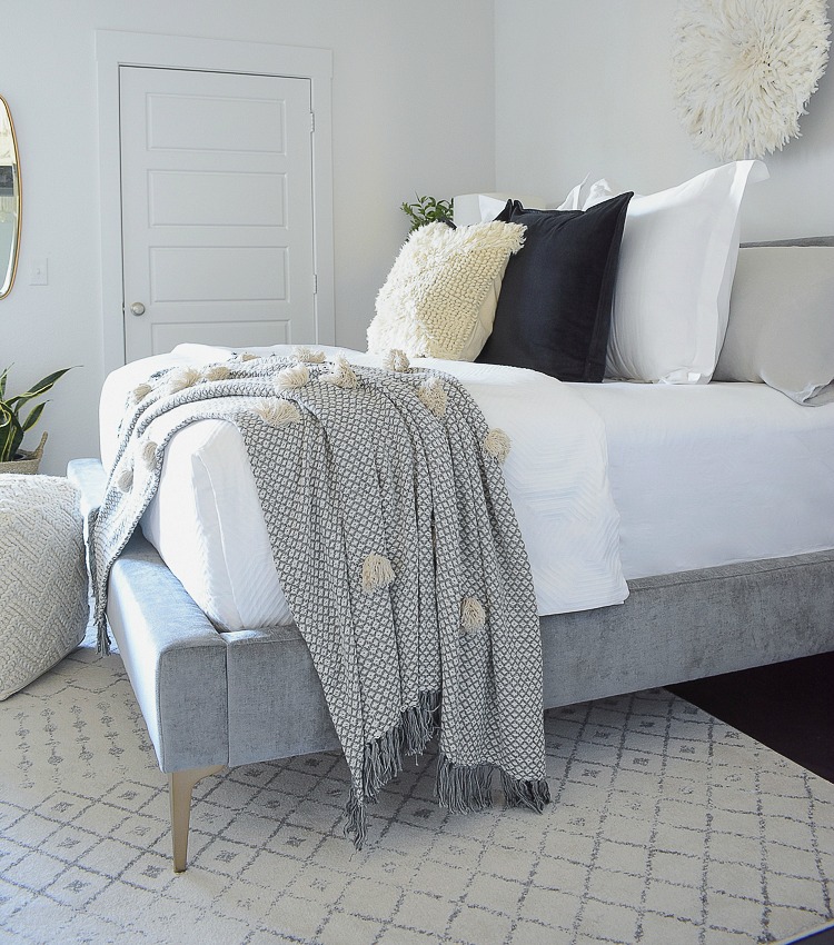 Vintage Chic Decor Done Modern - pom pom vintage inspired throw