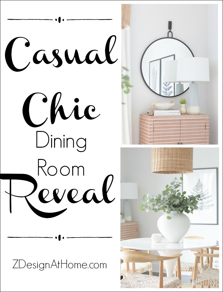 ZDesign At Home Casual Chic Dining Room Reveal - Boho Chic Dining Room