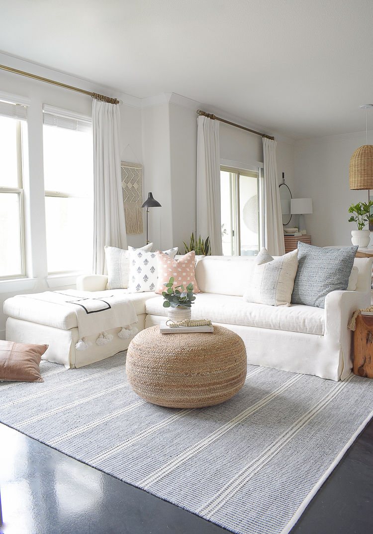 Light & Airy Spring Living Room Tour